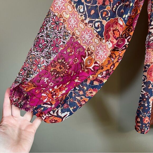 ✨ Forever 21 Women’s Pink Orange Romper Small - Picture 4 of 13